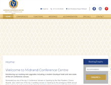 Tablet Screenshot of midrandconferencecentre.co.za